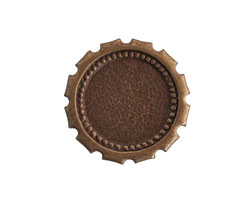 Vintaj Natural Brass Spoked Gear 23mm