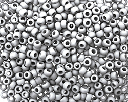 TOHO Opaque Frosted Gray Round 8/0 Seed Bead