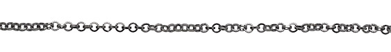 Gunmetal (plated) Textured Circular Cable Chain