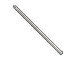 TierraCast Rhodium (plated) 2" Bead Bar 2x50mm