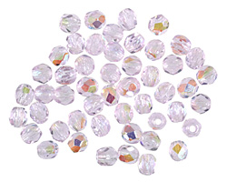Czech Fire Polished Glass Alexandrite AB Round 3mm