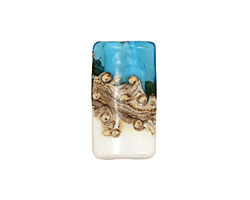 Grace Lampwork Weave w/ Bubble Kalera 26-27x38-39mm