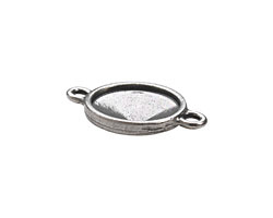 TierraCast Antique Pewter (plated) Faceted Link 25x17mm