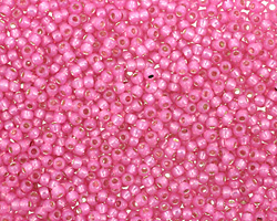 TOHO Milky Hot Pink (with Silver Lining) Round 11/0 Seed Bead