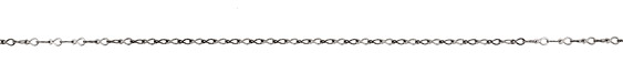 Antique Silver (plated) Flat Figure 8 Chain