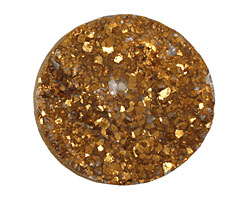 Druzy (metallic gold) Round Cabochon 30mm