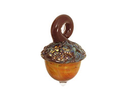 Grace Lampwork Copper River Acorn 17x28mm