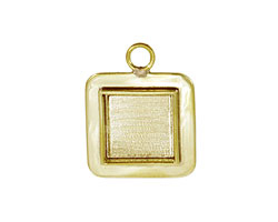 Brass Lipped Square Bezel 19mm