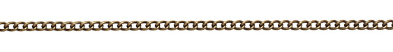 Antique Gold (plated) Medium Curb Chain