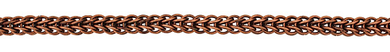 Antique Copper (plated) Interlocking Ring Chain