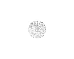 Lillypilly Silver Geometrics Anodized Aluminum Disc 11mm, 22 gauge