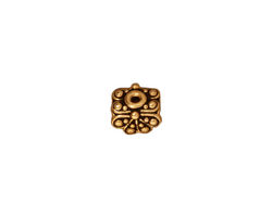 TierraCast Antique Gold (plated) Raja Pendant Cap 6x9mm