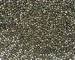 TOHO Metallic Moss Round 15/0 Seed Bead