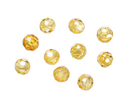 Sunshine Faceted Round 4mm