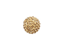 Light Colorado Topaz Pave Round 12mm (1.5mm hole)