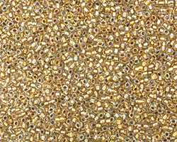 TOHO Crystal (with Gold Lining) Round 15/0 Seed Bead