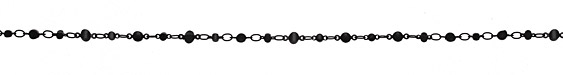 Matte Black (plated) Alternating Disc Chain