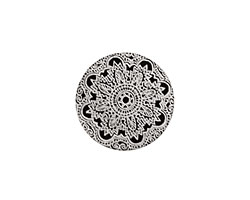 Lillypilly Black Lace Anodized Aluminum Disc 19mm, 22 gauge