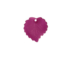 Matte Dark Amethyst Lucite Ivy Leaf 16mm