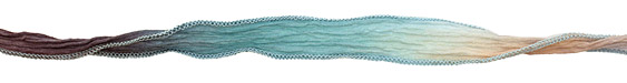 Om My! Hand Dyed 100% Silk Ribbon 1/2"