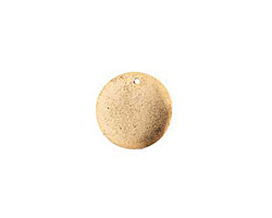 Nunn Design Antique Gold (plated) Flat Small Cirlce Tag 20mm
