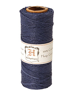 Navy Blue Hemp Twine 20 lb, 205 ft