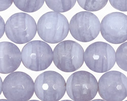 Blue Lace Agate Faceted Round 12mm