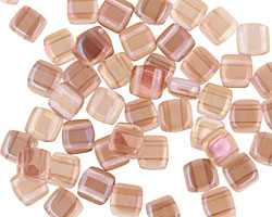 Czech Glass Twilight Alexandrite 2-Hole Tile 6mm