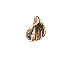 Nunn Design Antique Gold (plated) Lily Flower Charm 14x17mm