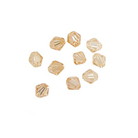 Champagne Faceted Bicone 4mm