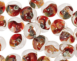 Unicorne Beads Exotic Chilean Flame Teardrop 7x9mm