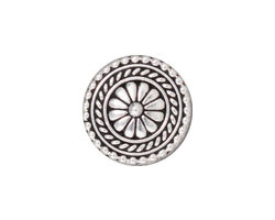 TierraCast Antique Silver (plated) Bali Button 18mm