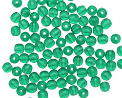 Czech Glass Emerald Round 4mm