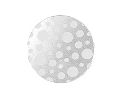 Lillypilly Silver Scattered Dots Anodized Aluminum Disc 25mm, 22 gauge