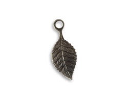 Vintaj Arte Metal Delicate Leaf Charm 9x22mm