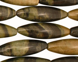 Green Water Jasper Rice 30x10mm