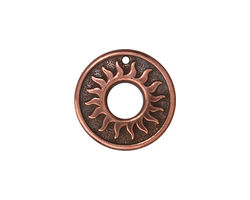 TierraCast Antique Copper (plated) Del Sol Ring 19mm
