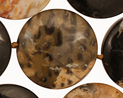 Palm Jasper Puff Coin 25mm