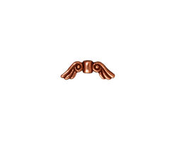 TierraCast Antique Copper (plated) Small Angel Wings 5x14mm
