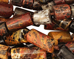 Pilbara Jasper Irregular Barrel 9-20x8mm