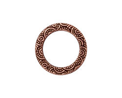 TierraCast Antique Copper (plated) Large Spiral Ring 19mm