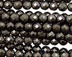 Hematite Faceted Round 6mm