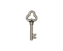 TierraCast Antique Silver (plated) Key Charm 8x22mm