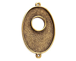 Nunn Design Antique Gold (plated) Grande Oval Bezel Toggle Link 47x28mm