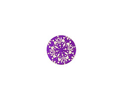 Lillypilly Purple Kaleidoscope Anodized Aluminum Disc 11mm, 24 gauge