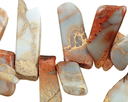 Impression Jasper Flat Freeform Drop 7-20x16-32mm