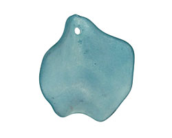 Lucite Marine Petal 25x27mm