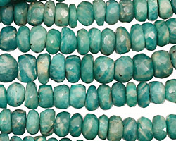 Russian Amazonite Faceted Rondelle 5-7mm