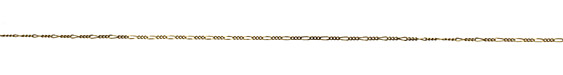 Antique Gold (plated) Figaro Chain