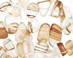 Golden Quartz Tumbled Nugget Drop 9-14x10-15mm